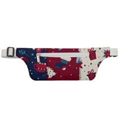 Flat Design Christmas Pattern Collection Art Active Waist Bag by Uceng