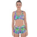 Colorful stylish design Racerback Boyleg Bikini Set View1