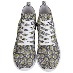 Gong Instrument Motif Pattern Men s Lightweight High Top Sneakers by dflcprintsclothing