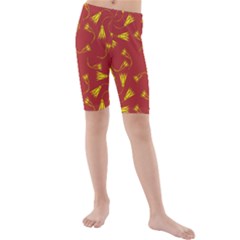 Background Pattern Texture Design Kids  Mid Length Swim Shorts by Ravend