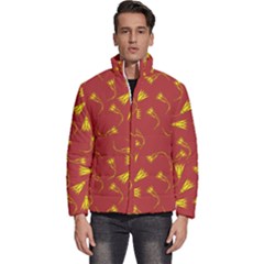 Background Pattern Texture Design Men s Puffer Bubble Jacket Coat by Ravend