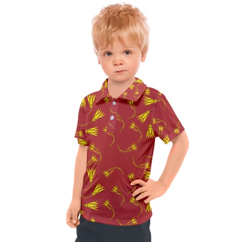 Background Pattern Texture Design Kids  Polo Tee by Ravend