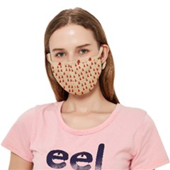 Red Christmas Tree Brown Crease Cloth Face Mask (adult) by TetiBright