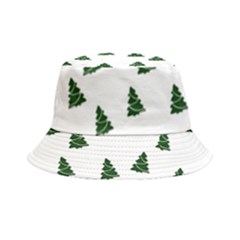 Green Christmas Trees White Bucket Hat by TetiBright