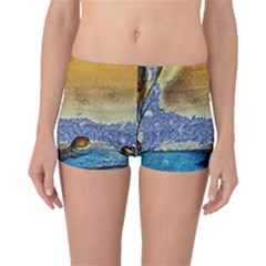 Abstract Painting Art Texture Boyleg Bikini Bottoms by Ravend