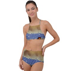 Abstract Painting Art Texture High Waist Tankini Set by Ravend