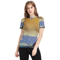 Abstract Painting Art Texture Women s Short Sleeve Rash Guard by Ravend