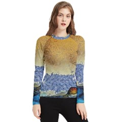 Abstract Painting Art Texture Women s Long Sleeve Rash Guard by Ravend