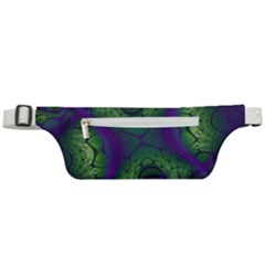 Fractal Abstract Art Pattern Active Waist Bag by Ravend