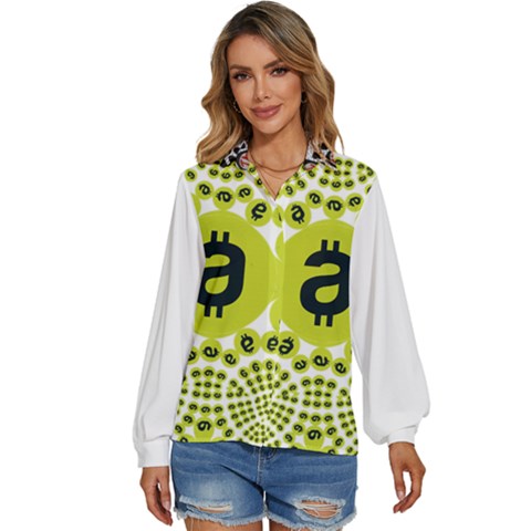 Im Fourth Dimension Amf Women s Long Sleeve Button Down Shirt by imanmulyana