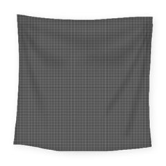 Small Grey Black Plaid Square Tapestry (large) by violetheavensky