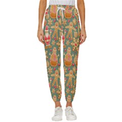 Pattern Seamless Cropped Drawstring Pants by artworkshop