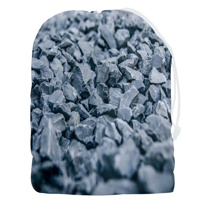 Rocks Stones Gray Gravel Rocky Material  Drawstring Pouch (3XL)