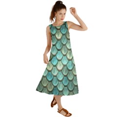 Scales Backdrop Texture Summer Maxi Dress by artworkshop