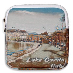 Birds And People On Lake Garda Mini Square Pouch by ConteMonfrey