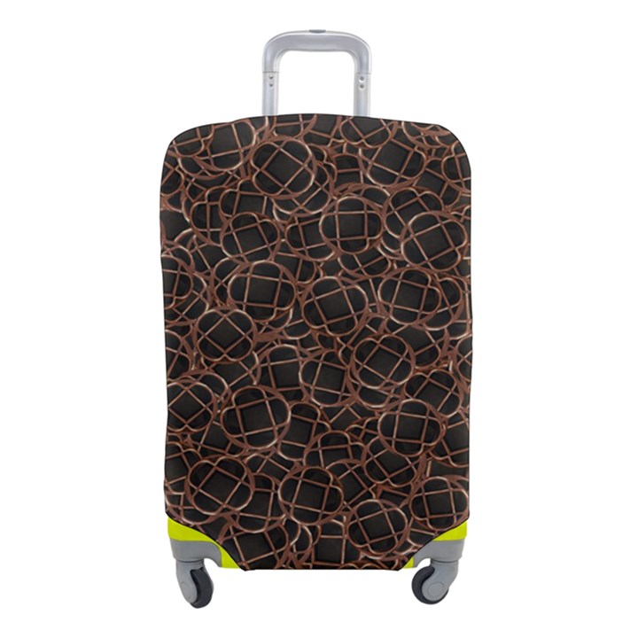 Random Abstract Geometry Motif Pattern Luggage Cover (Small)