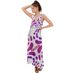  Im Fourth Dimension Fazzme V-neck Chiffon Maxi Dress by imanmulyana