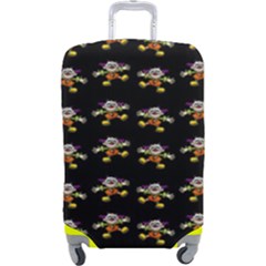 Dancing Clowns Black Luggage Cover (large) by TetiBright