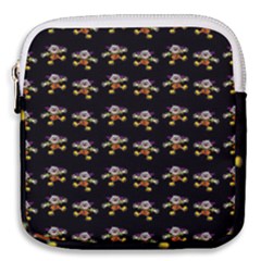 Dancing Clowns Black Mini Square Pouch by TetiBright