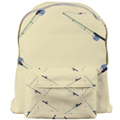 Fishing Rods Pattern Brown Giant Full Print Backpack by TetiBright