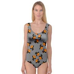 Pumpkin Heads With Hat Gray Princess Tank Leotard  by TetiBright