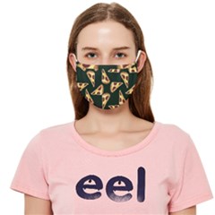 Pizza Slices Pattern Green Cloth Face Mask (adult) by TetiBright