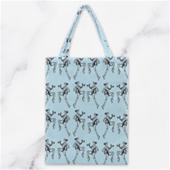 Jogging Lady On Blue Classic Tote Bag by TetiBright