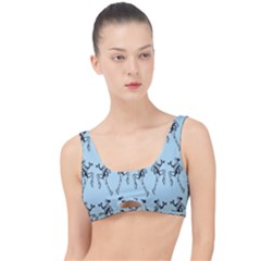 Jogging Lady On Blue The Little Details Bikini Top by TetiBright