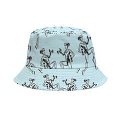 Jogging Lady On Blue Bucket Hat by TetiBright