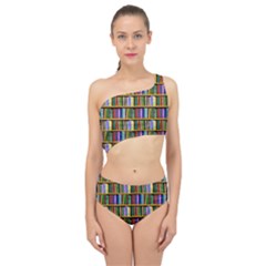 Books On A Shelf Spliced Up Two Piece Swimsuit by TetiBright