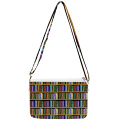 Books On A Shelf Double Gusset Crossbody Bag by TetiBright