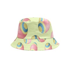 Colorful Easter Eggs Pattern Green Bucket Hat (kids) by TetiBright