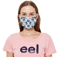 Blue Dolphins Pattern Cloth Face Mask (adult) by TetiBright