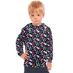 Retro Arrows Kids  Hooded Pullover by Sparkle