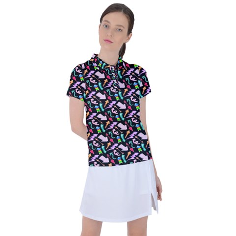 Retro Arrows Women s Polo Tee by Sparkle