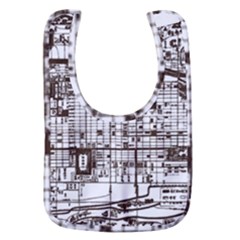 Antique Oriental Town Map  Baby Bib by ConteMonfrey