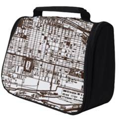 Antique Oriental Town Map  Full Print Travel Pouch (big) by ConteMonfrey