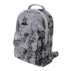 Antique Mercant Map  Flap Pocket Backpack (large) by ConteMonfrey