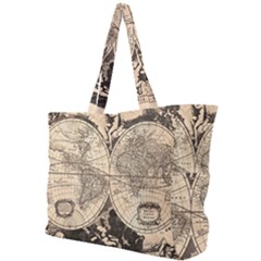 World Map - Nova Delineatio Totius Orbis Terrarum -  1659-1733 Simple Shoulder Bag by ConteMonfrey