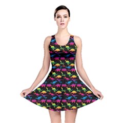 Rainbow Dinosaurs Reversible Skater Dress by ALIXE