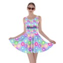 Neon Doodle Daisies (pastel) Skater Dress View1