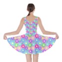 Neon Doodle Daisies (pastel) Skater Dress View2