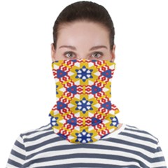 Wavey Shapes Pattern                                                          Face Seamless Bandana (adult) by LalyLauraFLM