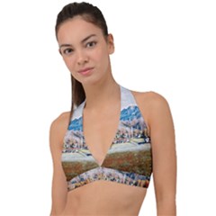 Trentino Alto Adige, Italy  Halter Plunge Bikini Top by ConteMonfrey