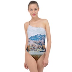 Trentino Alto Adige, Italy  Classic One Shoulder Swimsuit by ConteMonfrey