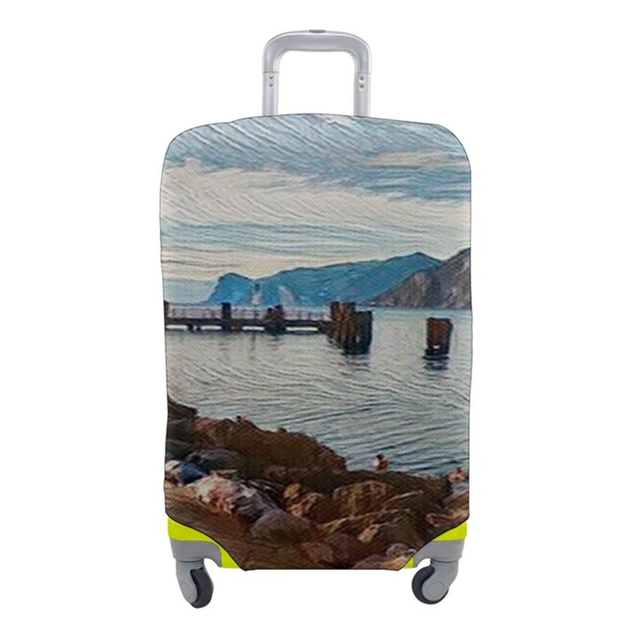 Ducks on Gardasee Luggage Cover (Small)