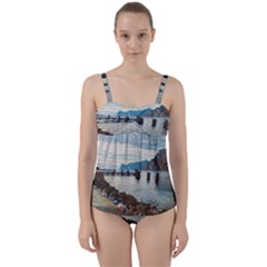 Ducks On Gardasee Twist Front Tankini Set by ConteMonfrey