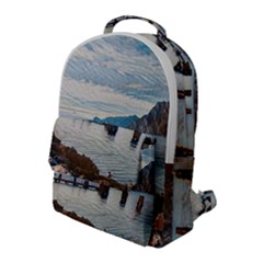 Ducks On Gardasee Flap Pocket Backpack (large) by ConteMonfrey