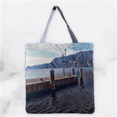 Pier On The End Of A Day Grocery Tote Bag by ConteMonfrey