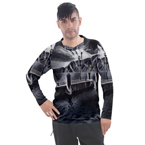 Smokey Pier Men s Pique Long Sleeve Tee by ConteMonfrey